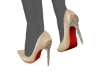 Cream/Red Heels