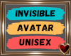 Unisex Invisible Avatar