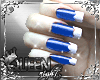 Long Blue nails