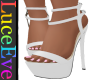 White Doria Heels