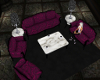 Rich Purple Sofa Set