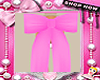 Big Bow Necklace Pink