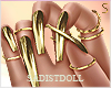 :: Gold Nails & Rings