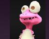 Pink Princess Frog Gecko Swamp Pond Fun Funny Hilarious