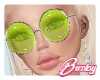 Lime Hippie Glasses
