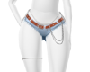 Chain Jean Shorts