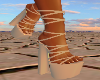 Lace-Up Platforms Nude