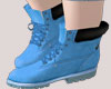 A-Blue Leather Boots