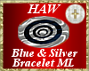 Blue & Sil. Bracelet ML