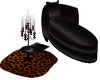 Black Satin Sexy Lounger
