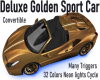 Golden Sport Car