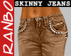 *R* Skinny Brown Jeans