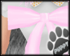 [Pup] Chest Bow Pink
