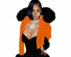 Moschino Fur Orange