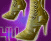 4u Gold Boots With Heart