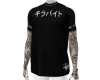 Blk tee+ tats