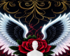 Wing rose background