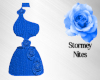 Claudia Blue Rose Dress