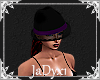 Jeri Hat - Purple Black