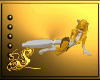 gold saurian tail
