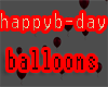 happy b-day balloons