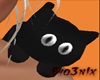 !PX SHOULDER CAT BK EYES