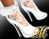 ^MQ^ White Wedding Shoes