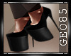 ^G^ Black heels