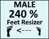 Feet Scaler 240% Male