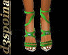 green sexy heels