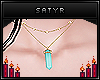 Aqua Crystal Necklace