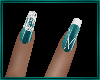Sexy Teal Nails