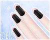 [T] Nails pink tips