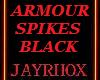 ARMOUR SPIKES-BLACK