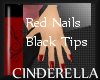 C* Red Nails Blk Tips V2