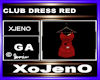 CLUB DRESS RED