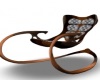 Wood/Lace Rocking Chair