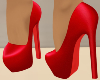 Red Platform Pumps