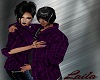 Couple Purple Flannel M
