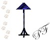 (PF)Blue Str Mrble Lamp