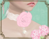 A: Lace rose collar