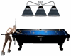 'D' mesa billard blue,