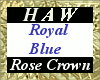 Royal Blue Rose Crown