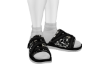 ape slides white socks M