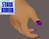 (Sm)Hand Purple Nails