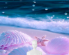 Seashell pink background