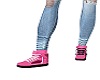 pink runners /socks