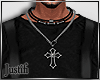 J*  Skull Cross Necklace