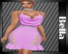 Pink Cowl Dress