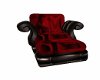 red/ black leather chair